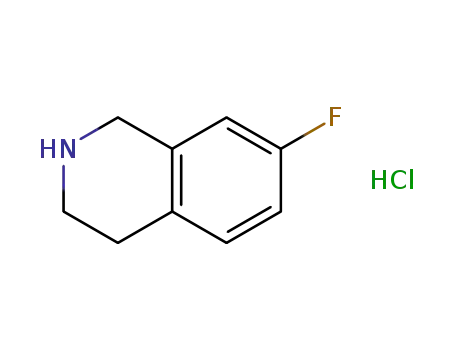 Molecular Structure of 799274-06-9 (7-FLUORO-1,2,3,4-TETRAHYDRO-ISOQUINOLINE HYDROCHLORIDE)