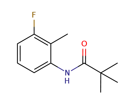 Molecular Structure of 811810-61-4 (Propanamide, N-(3-fluoro-2-methylphenyl)-2,2-dimethyl- (9CI))