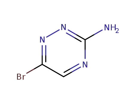 Molecular Structure of 69249-22-5 (6-Bromo-1,2,4-triazin-3-amine)