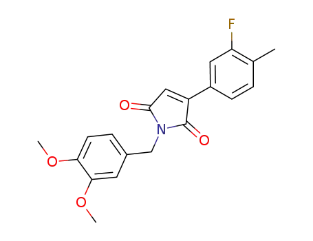 1H-Pyrrole-2,5-dione,
1-[(3,4-dimethoxyphenyl)methyl]-3-(3-fluoro-4-methylphenyl)-