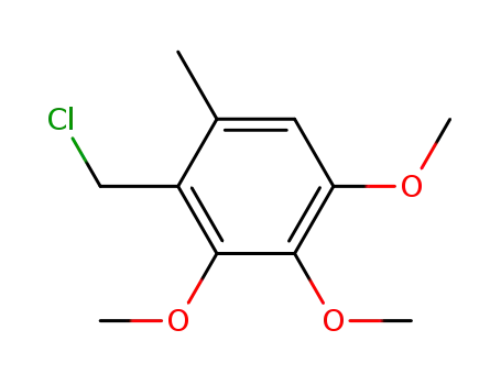 Molecular Structure of 868615-18-3 (2-chloromethyl-3,4,5-trimethoxytoluene)