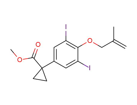 1-[3,5-diiodo-4-(2-methyl-allyloxy)phenyl]cyclopropanecarboxylic acid methyl ester