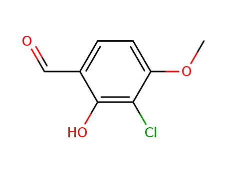 Molecular Structure of 72482-15-6 (3-Chloro-4-Methoxysalicylaldehyde)