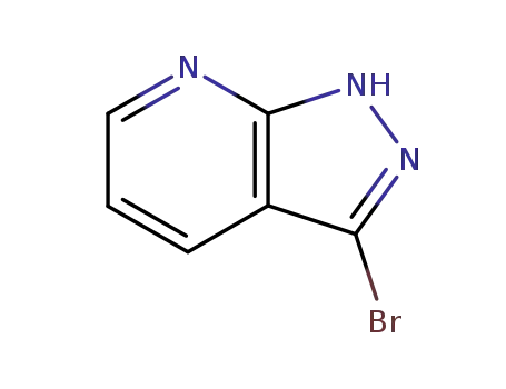 Molecular Structure of 68618-36-0 (1H-PYRAZOLO[3,4-B]PYRIDINE, 3-BROMO-)