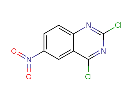 Molecular Structure of 74173-77-6 (QUINAZOLINE, 2,4-DICHLORO-6-NITRO)