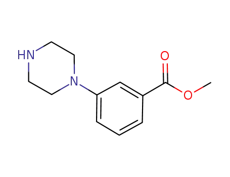 Molecular Structure of 179003-08-8 (Methyl 3-(1-piperazinyl)benzoate)