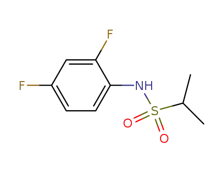 Molecular Structure of 918523-54-3 (N-(2,4-difluorophenyl)propane-2-sulfonamide)