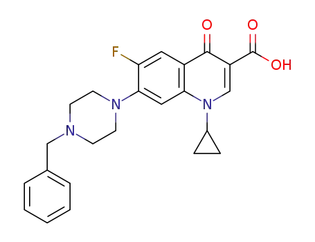 7-(4-benzylpiperazin-1-yl)-1-cyclopropyl-6-fluoro-4-oxo-1,4-dihydroquinoline-3-carboxylic acid