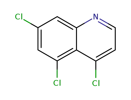 Molecular Structure of 23834-01-7 (4,5,7-Trichloro Quinoline)
