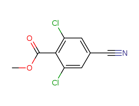 Molecular Structure of 409127-32-8 (Methyl 2,6-dichloro-4-cyanobenzoate)