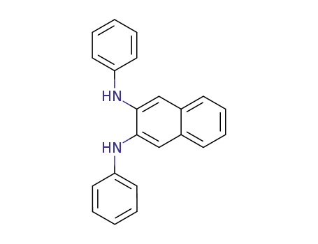 Molecular Structure of 69905-74-4 (2,3-Naphthalenediamine, N,N'-diphenyl-)