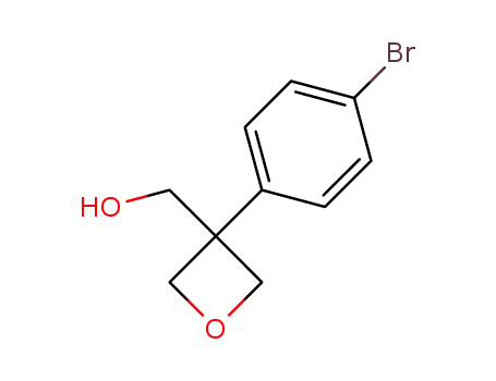 Molecular Structure of 1188264-15-4 ((3-(4-bromophenyl)oxetan-3-yl)methanol)