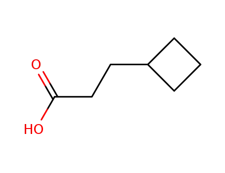 Molecular Structure of 4415-84-3 (CYCLOBUTANEPROPANOIC ACID)
