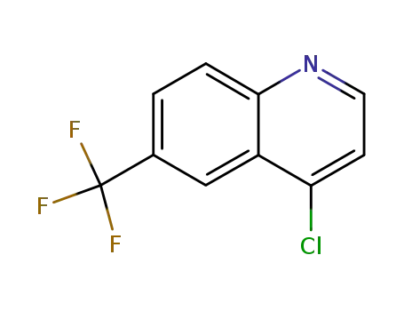 Molecular Structure of 49713-56-6 (4-Chloro-6-(trifluoromethyl)quinoline)