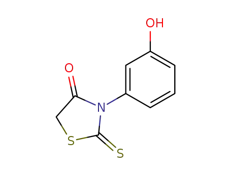 Molecular Structure of 23517-76-2 (3-(3-HYDROXYPHENYL)-2-THIOXO-1,3-THIAZOLIDIN-4-ONE)