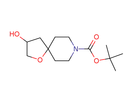 Molecular Structure of 240401-09-6 (N-BOC-1-OXA-8-AZA-SPIRO[4.5]DECAN-3-OL)