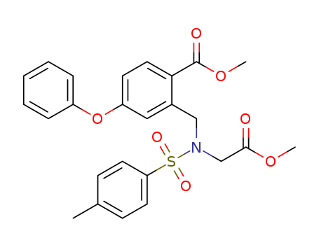 2-{[(methoxycarbonylmethyl)(toluene-4-sulfonyl)amino]methyl}-4-phenoxybenzoic acid methyl ester CAS No.1455091-06-1