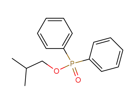 Molecular Structure of 10122-98-2 (Phosphinic acid, diphenyl-, 2-methylpropyl ester)