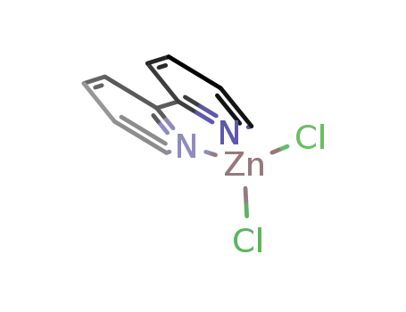 Molecular Structure of 14491-36-2 ((2,2'-bipyridyl)dichlorozinc(II))
