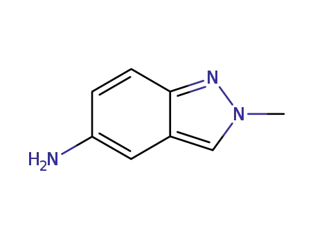 Molecular Structure of 60518-59-4 (2-METHYL-2H-INDAZOL-5-AMINE)