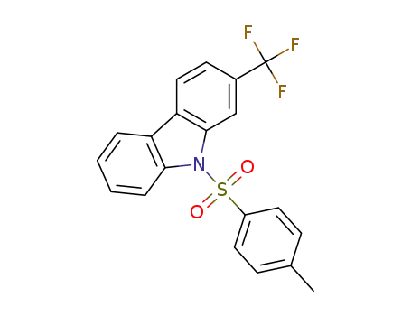 Molecular Structure of 1469876-08-1 (9-tosyl-2-(trifluoromethyl)-9H-carbazole)