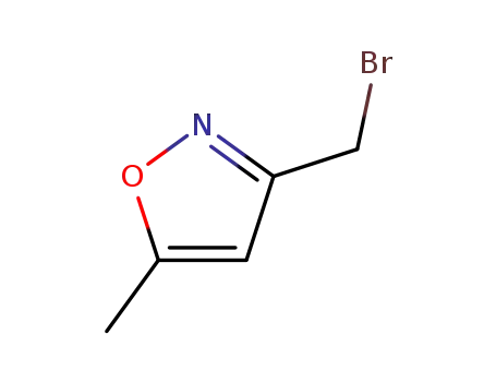 Molecular Structure of 130628-75-0 (3-(Bromomethyl)-5-methylisoxazole)