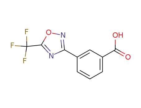 Molecular Structure of 1092400-82-2 (3-(5-(Trifluoromethyl)-1,2,4-oxadiazol-3-yl)benzoicacid)