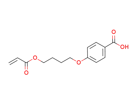 Molecular Structure of 69260-42-0 (4-(4-ACRYLOXY-BUTYL-1-OXY)-BENZOIC ACID)