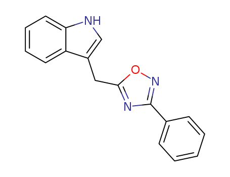 1H-Indole, 3-[(3-phenyl-1,2,4-oxadiazol-5-yl)methyl]-