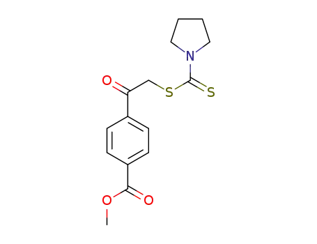 methyl 4-(2-((pyrrolidine-1-carbonothioyl)thio)acetyl)benzoate