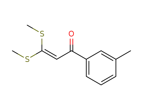 Molecular Structure of 139057-16-2 (3,3-BIS-METHYLSULFANYL-1-M-TOLYL-PROPENONE)