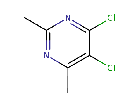 Molecular Structure of 105742-66-3 (Pyrimidine, 4,5-dichloro-2,6-dimethyl-)