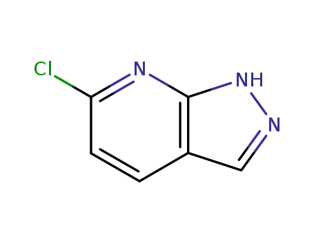 Molecular Structure of 63725-51-9 (6-Chloro-1H-pyrazolo[3,4-b]pyridine)