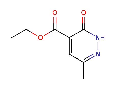 Molecular Structure of 2125-90-8 (Ethyl  6-Methyl-3-oxo-2,3-dihydropyridazine-4-carboxylate)
