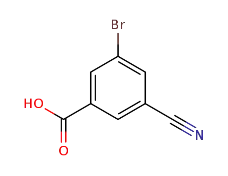 Molecular Structure of 453566-14-8 (3-Bromo-5-cyanobenzoic acid)
