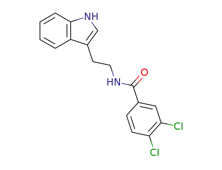 Molecular Structure of 22174-00-1 (Benzamide, 3,4-dichloro-N-[2-(1H-indol-3-yl)ethyl]-)