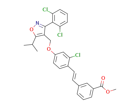 (E)-Methyl 3-(2-chloro-4-((3-(2,6-dichlorophenyl)-5-isopropylisoxazol-4-yl)methoxy)styryl)benzoate