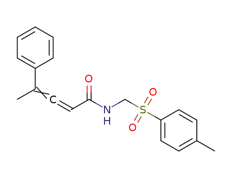 Molecular Structure of 1606139-16-5 (4-phenyl-N-(4-toluenesulfonylmethyl)penta-2,3-dienamide)