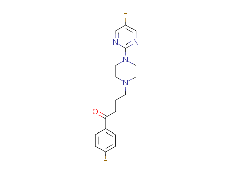 133982-66-8,1-(4-fluorophenyl)-4-(4-(5-fluoro-2-pyrimidinyl)-1-piperazinyl)butan-1-one,1-(4-fluorophenyl)-4-(4-(5-fluoro-2-pyrimidinyl)-1-piperazinyl)butan-1-one