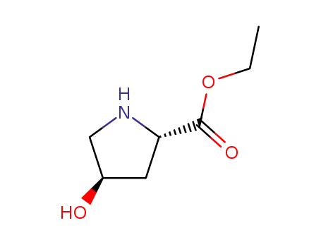 Molecular Structure of 61478-25-9 (L-Proline, 4-hydroxy-, ethyl ester, (4R)- (9CI))