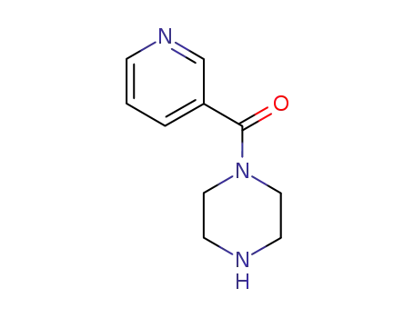 Molecular Structure of 39640-08-9 (PIPERAZIN-1-YL-PYRIDIN-3-YL-METHANONE)
