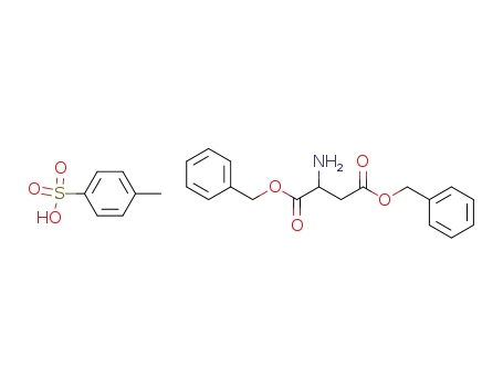Molecular Structure of 4079-62-3 (D,L-Aspartic Acid Dibenzyl Ester-p-Toluenesulfonate)