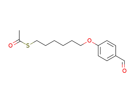 Molecular Structure of 248588-29-6 (S-(6-(4-formylphenoxy)hexyl)ethanethioate)