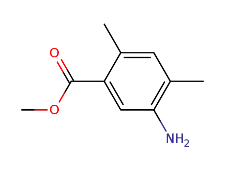 Molecular Structure of 140112-97-6 (METHYL 5-AMINO-2,4-DIMETHYLBENZOATE)