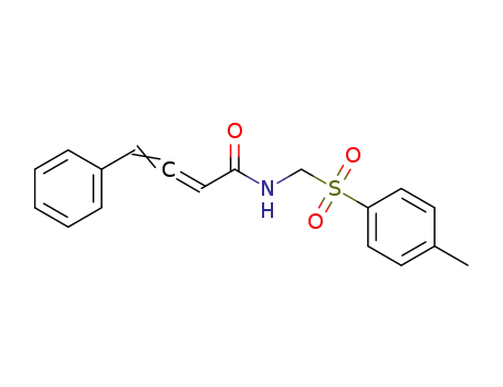 Molecular Structure of 1606139-32-5 (4-phenyl-N-(4-toluenesulfonylmethyl)buta-2,3-dienamide)