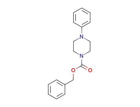 Molecular Structure of 104055-49-4 (1-Piperazinecarboxylic acid, 4-phenyl-, phenylmethyl ester)