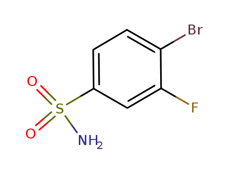 Molecular Structure of 263349-73-1 (4-Bromo-3-fluorobenzenesulfonamide)