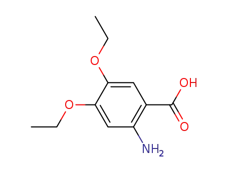 Molecular Structure of 20197-72-2 (Benzoic acid, 2-amino-4,5-diethoxy-)