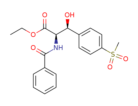 (bS)-N-Benzoyl-b-hydroxy-4-(methylsulfonyl)-D-phenylalanine Ethyl Ester