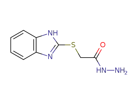 Molecular Structure of 30065-27-1 ((2-BENZIMIDAZOLYLTHIO)ACETIC ACID HYDRAZIDE)